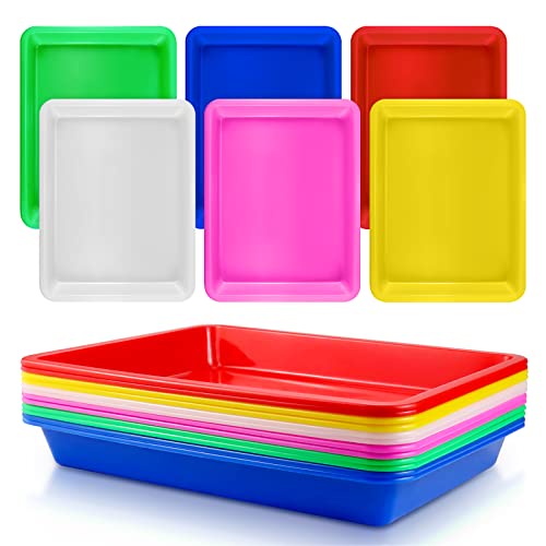 Bercoor 12 Pack Plastic Art Trays