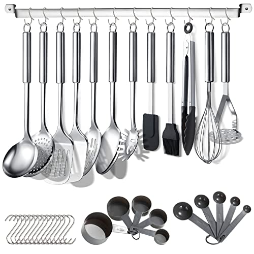 Stainless Steel Cooking Silicone Kitchen Utensils Set Of 11 Pcs - HomeHero