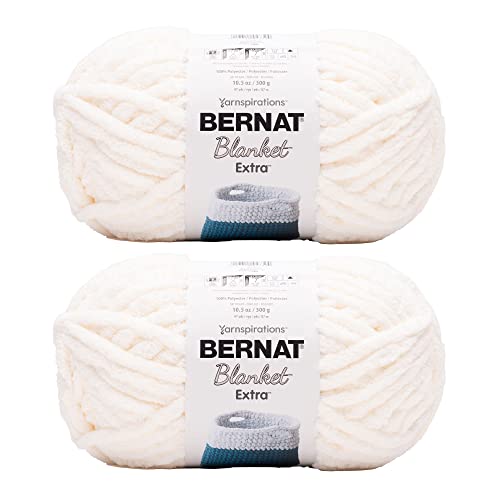 Bernat Blanket Extra Vintage White Yarn - Soft and Versatile