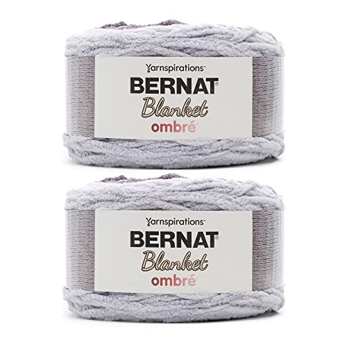 Bernat Blanket Ombre Charcoal Yarn - 2 Pack