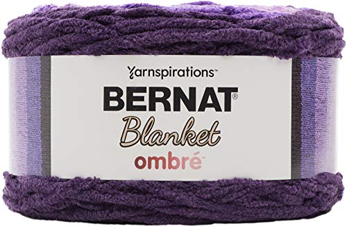 Bernat Blanket Yarn, Eggplant Ombre