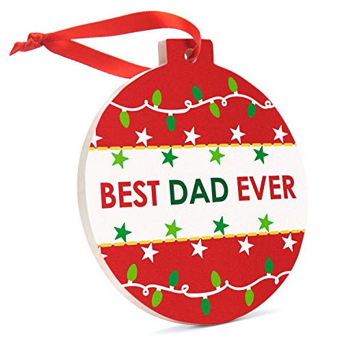 Best Dad Ever Ceramic Ornament