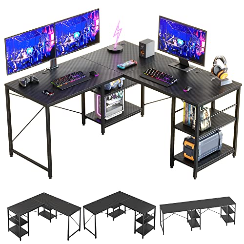 Bestier L Shaped Gaming Desk