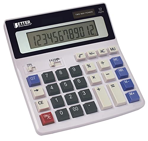 Better Office Products Extra Large Electronic Desktop Calculator