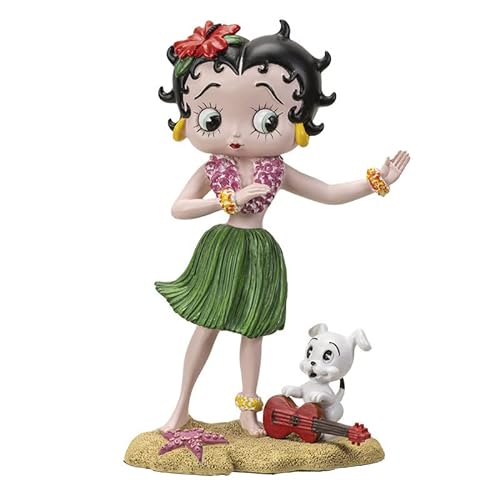 Betty Boop Hula Figurine, Resin, 8.12-inch Height