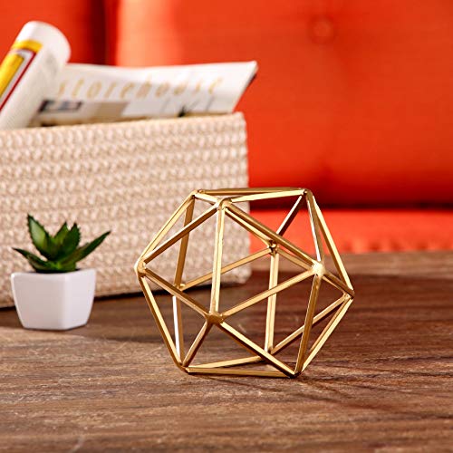 BH&G Geometric Tabletop Sculpture - Medium, Gold