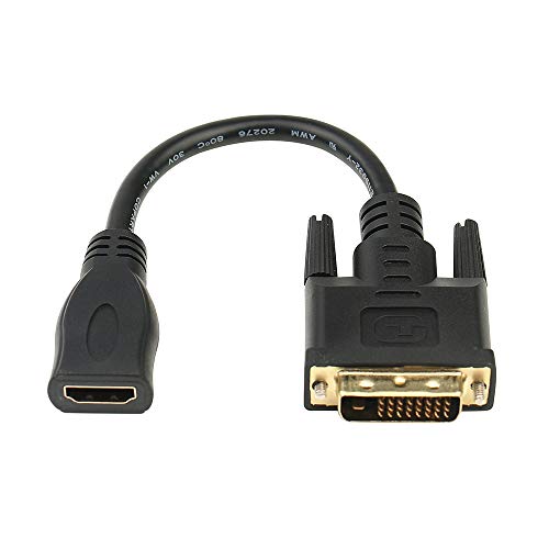 Bi-Directional HDMI Female to DVI-D(24+1) Male Adapter