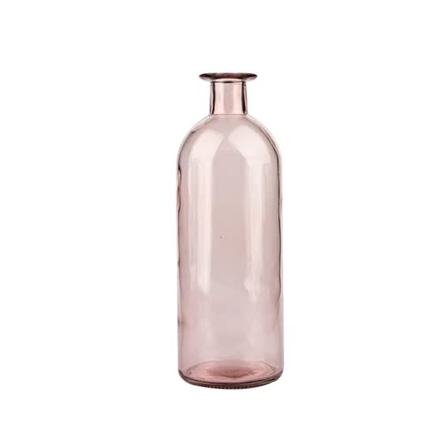 Bicuzat Smooth Face Glass Vase - Pink
