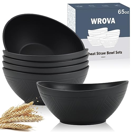 Big Wheat Straw Bowls - Set of 6