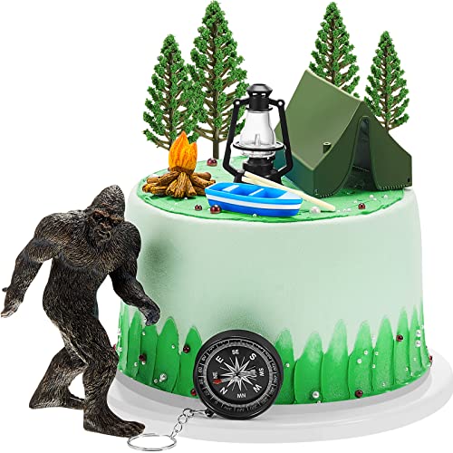 Bigfoot Camping Cake Topper