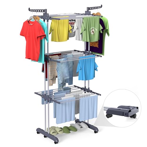 Bigzzia 4 Tier Clothes Drying Rack