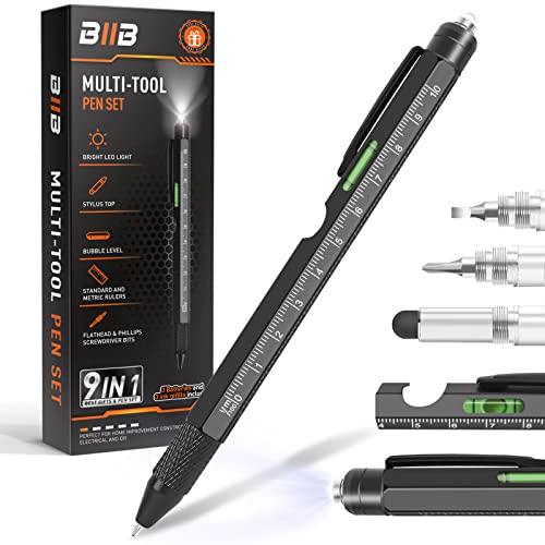 BIIB 9-in-1 Multitool Pen - Unique Gifts for Men