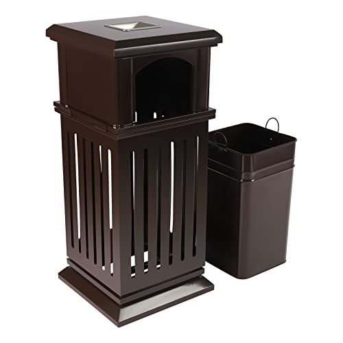 BINELUCOLU Commercial Trash Can with Ashtray