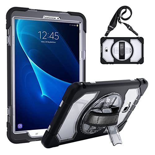 Bkinew Samsung Galaxy Tab A 10.1" Case with Strap and Kickstand