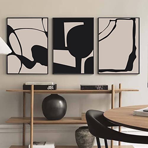 Black Abstract Wall Art Prints