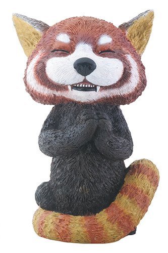 Black and Red Panda Decorative Figurine Statue