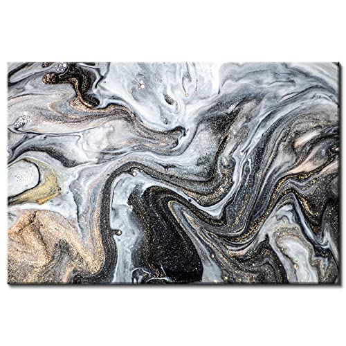 Black and White Abstract Wall Art