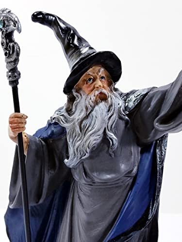 Black & Blue Wizard with Crystal Ball