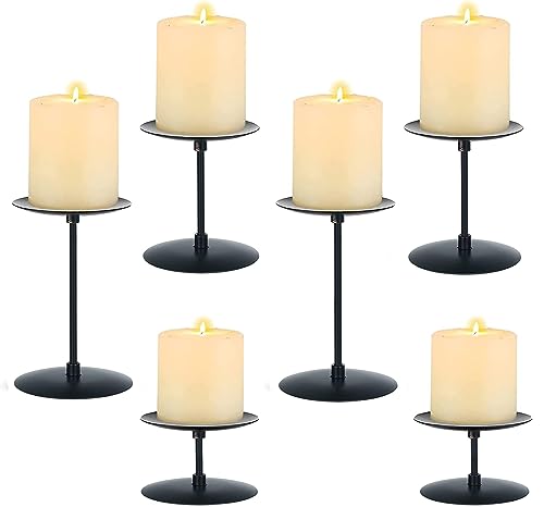 Black Candle Holder Set for Home Decoration