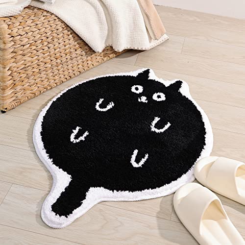 Black Cat Bath Mat