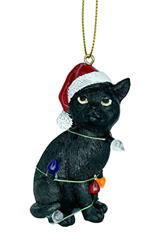 Black Cat Christmas Tree Ornament