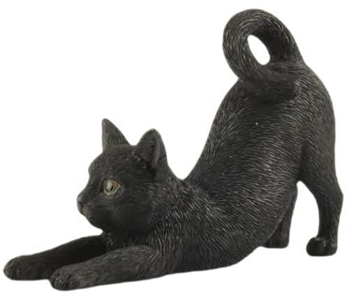 Black Cat Hand Painted Figurine