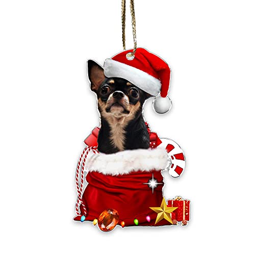 Black Chihuahua Christmas Tree Ornament