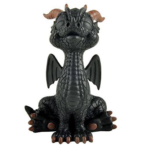 Black Dragon Figurine Fantasy Decor Collectible Statue