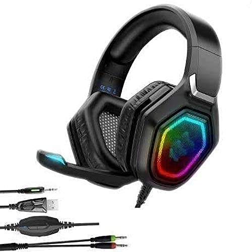 Black Gaming Headset with Noise Isolating Microphone