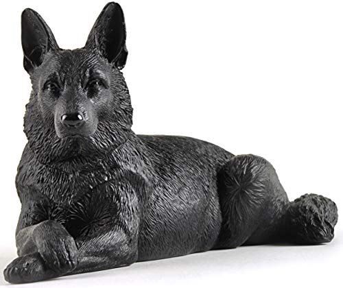 Black German Shepherd Collectible Figurine