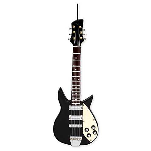 Black Guitar Christmas Tree Ornament