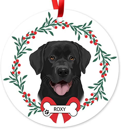Black Lab Ornament for Christmas Tree