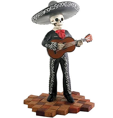 Black Mariachi Band Guitar Figurine Collectible