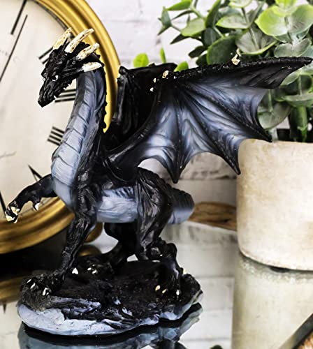 Black Midnight Dragon Figurine Home Decor