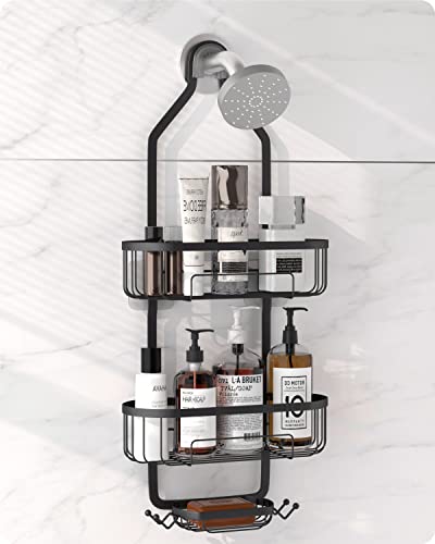 Black Non-marking Shower Caddy