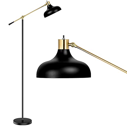 Black Rustic Reading Lamp - 180° Adjustable Arm & Head