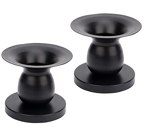 Black Small Candle Holder for Taper Candles