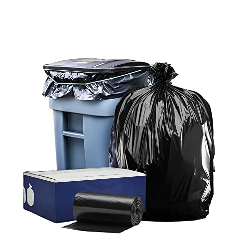 Black Trash Bags: 64-65 Gallon Trash Can Liners
