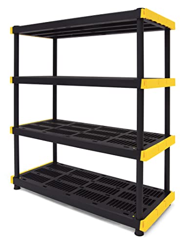 Black & Yellow Storage Shelving Unit