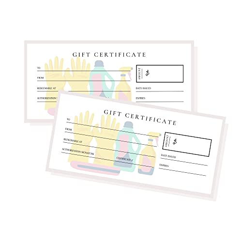 Blank Gift Certificates Pack for Small Businesses