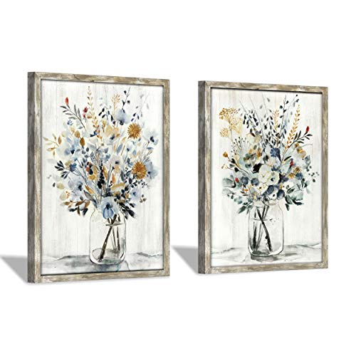 Blossom Bouquet Floral Wooden Wall Art: Rustic Elegance for Home