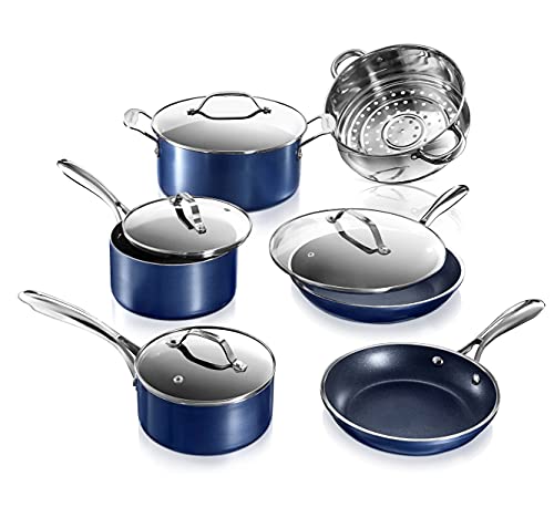 Blue Cookware Sets Nonstick Pots and Pans Set