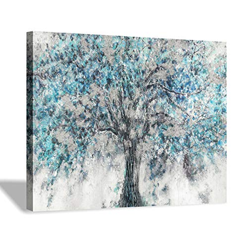 Blue Painting Wall Art: Small Size Canvas Print