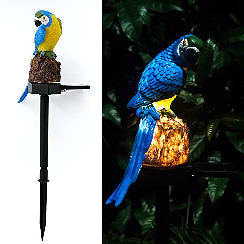 Blue Parrot Garden Decor Solar Lights