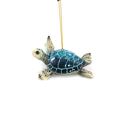 Blue SEA Turtle Ornament
