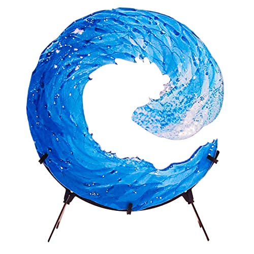 Blue Sea Wave Acrylic Sculpture for Home Decor