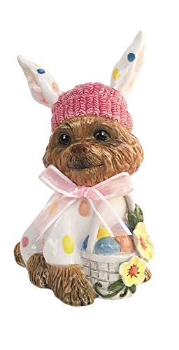 Blue Sky Ceramics Yorkie Teacup Figurine, Multi (20548)