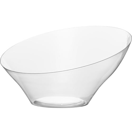 Blue Sky Plastic Angled Bowls - Medium | Clear | | 1 Pc.