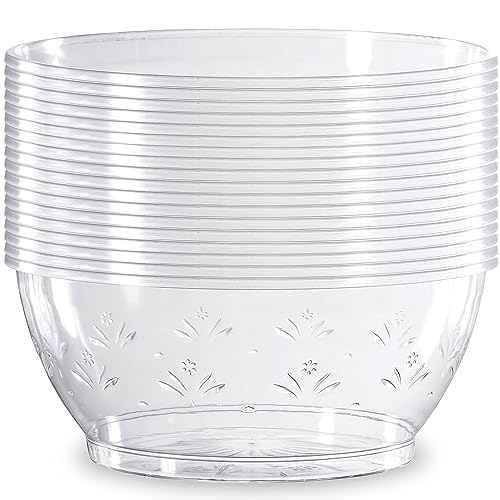 Blue Sky Simcha Collection Clear Plastic Bowls