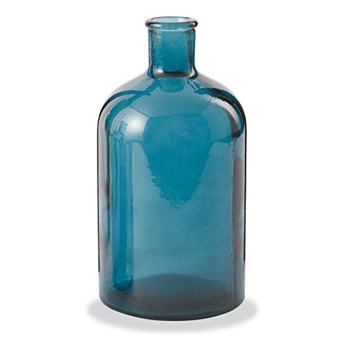 Blue Spanish Recycled Glass Vase